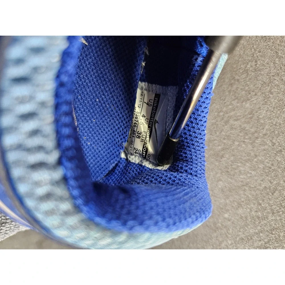 Nike Free Run 2 Blue Grey Running Shoes Womens 7 Low Top Sneakers (sku 133)